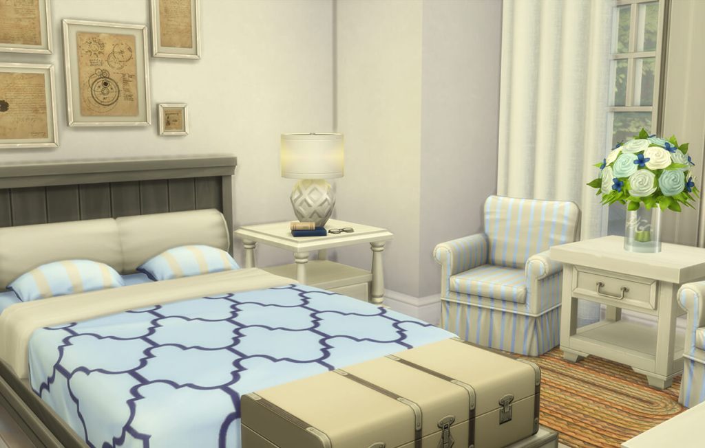 Sims 4 coastal classic bedroom