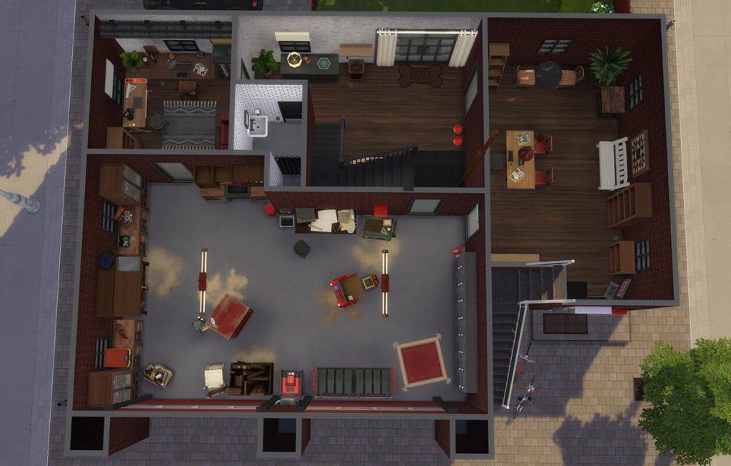 The old firestation floorplan