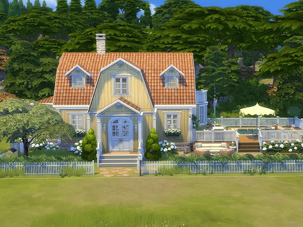 Yellow Swedish Summer Home